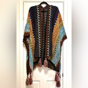DREAM WEAVER CROCHET RUANA WRAP KIMONO